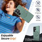 For Samsung Galaxy S22 Ultra 5G Metal Rotation Holder MagSafe TPU Hybrid PC Phone Case(Grey Green) - 3