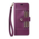 For Google Pixel 9 / 9 Pro / 10 / 10 Pro Six Card Slots Buckle Leather Phone Case with Lanyard(Purple) - 2
