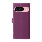 For Google Pixel 9 / 9 Pro / 10 / 10 Pro Six Card Slots Buckle Leather Phone Case with Lanyard(Purple) - 4