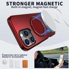For iPhone 15 Pro Max Metal Rotation Holder MagSafe TPU Hybrid PC Phone Case(Red) - 2