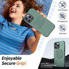 For iPhone 13 Pro Max Metal Rotation Holder MagSafe TPU Hybrid PC Phone Case(Grey Green) - 3