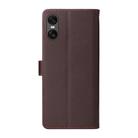 For Sony Xperia 10 VI Six Card Slots Buckle Leather Phone Case with Lanyard(Coffee) - 4