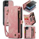 For iPhone 12 mini CaseMe-008 Detachable Multifunctional Wallet Leather Phone Case (Pink) - 1