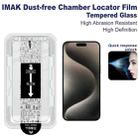 For iPhone 15 Pro imak Dust-free Chamber Locator H Series Tempered Glass Film - 2