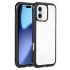 For iPhone 17 Solid Color Edge Transparency Acrylic TPU Phone Case(Black) - 1