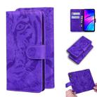 For Xiaomi Redmi 7 / Y3 (Indian Version) Tiger Embossing Pattern Horizontal Flip Leather Case with Holder & Card Slots & Wallet(Purple) - 1