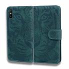 For Xiaomi Redmi 9A Tiger Embossing Pattern Horizontal Flip Leather Case with Holder & Card Slots & Wallet(Green) - 2