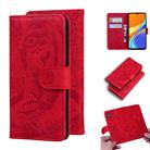 For Xiaomi Redmi 9C Tiger Embossing Pattern Horizontal Flip Leather Case with Holder & Card Slots & Wallet(Red) - 1