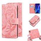 For Xiaomi Mi 9T / 9T Pro / Redmi K20 / K20 Pro Tiger Embossing Pattern Horizontal Flip Leather Case with Holder & Card Slots & Wallet(Pink) - 1