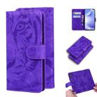 For Xiaomi Redmi K30 Tiger Embossing Pattern Horizontal Flip Leather Case with Holder & Card Slots & Wallet(Purple) - 1