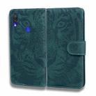 For Xiaomi Redmi Note 7S / Note 7 Tiger Embossing Pattern Horizontal Flip Leather Case with Holder & Card Slots & Wallet(Green) - 2