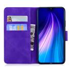 For Xiaomi Redmi Note 8 Tiger Embossing Pattern Horizontal Flip Leather Case with Holder & Card Slots & Wallet(Purple) - 3