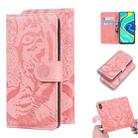 For Xiaomi Redmi Note 9S / Note 9 Pro / Note 9 Pro Max Tiger Embossing Pattern Horizontal Flip Leather Case with Holder & Card Slots & Wallet(Pink) - 1