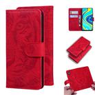 For Xiaomi Redmi Note 9S / Note 9 Pro / Note 9 Pro Max Tiger Embossing Pattern Horizontal Flip Leather Case with Holder & Card Slots & Wallet(Red) - 1