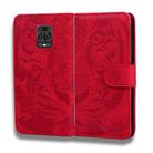 For Xiaomi Redmi Note 9S / Note 9 Pro / Note 9 Pro Max Tiger Embossing Pattern Horizontal Flip Leather Case with Holder & Card Slots & Wallet(Red) - 2