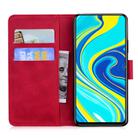 For Xiaomi Redmi Note 9S / Note 9 Pro / Note 9 Pro Max Tiger Embossing Pattern Horizontal Flip Leather Case with Holder & Card Slots & Wallet(Red) - 3