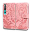 For Xiaomi Redmi Mi 10 / 10 Pro Tiger Embossing Pattern Horizontal Flip Leather Case with Holder & Card Slots & Wallet(Pink) - 2