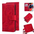 For Xiaomi Redmi Mi 10 / 10 Pro Tiger Embossing Pattern Horizontal Flip Leather Case with Holder & Card Slots & Wallet(Red) - 1