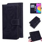 For Xiaomi Mi A3 / CC9e Tiger Embossing Pattern Horizontal Flip Leather Case with Holder & Card Slots & Wallet(Black) - 1