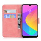 For Xiaomi Mi A3 / CC9e Tiger Embossing Pattern Horizontal Flip Leather Case with Holder & Card Slots & Wallet(Pink) - 3