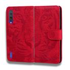 For Xiaomi Mi A3 / CC9e Tiger Embossing Pattern Horizontal Flip Leather Case with Holder & Card Slots & Wallet(Red) - 2