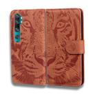 For Xiaomi Redmi CC9 Pro / Note10 / Note 10 Pro Tiger Embossing Pattern Horizontal Flip Leather Case with Holder & Card Slots & Wallet(Brown) - 2