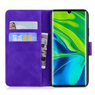 For Xiaomi Redmi CC9 Pro / Note10 / Note 10 Pro Tiger Embossing Pattern Horizontal Flip Leather Case with Holder & Card Slots & Wallet(Purple) - 2