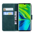 For Xiaomi Redmi CC9 Pro / Note10 / Note 10 Pro Tiger Embossing Pattern Horizontal Flip Leather Case with Holder & Card Slots & Wallet(Green) - 3