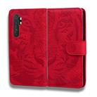 For Xiaomi Redmi Note 10 Lite Tiger Embossing Pattern Horizontal Flip Leather Case with Holder & Card Slots & Wallet(Red) - 2