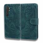 For Xiaomi Redmi Note 10 Lite Tiger Embossing Pattern Horizontal Flip Leather Case with Holder & Card Slots & Wallet(Green) - 2