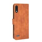 For LG K22 Solid Color Skin Feel Magnetic Buckle Horizontal Flip Calf Texture PU Leather Case with Holder & Card Slots & Wallet(Brown) - 2