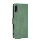 For LG K22 Solid Color Skin Feel Magnetic Buckle Horizontal Flip Calf Texture PU Leather Case with Holder & Card Slots & Wallet(Green) - 3