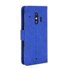 For Fujitsu F-42A / F-01L Solid Color Skin Feel Magnetic Buckle Horizontal Flip Calf Texture PU Leather Case with Holder & Card Slots & Wallet(Blue) - 3