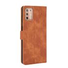 For Motorola Moto G9 Plus Solid Color Skin Feel Magnetic Buckle Horizontal Flip Calf Texture PU Leather Case with Holder & Card Slots & Wallet(Brown) - 3