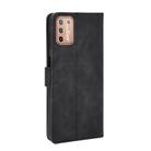 For Motorola Moto G9 Plus Solid Color Skin Feel Magnetic Buckle Horizontal Flip Calf Texture PU Leather Case with Holder & Card Slots & Wallet(Black) - 3
