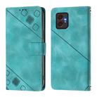 For Samsung Galaxy XCover7 Pro Skin-feel Embossed Leather Phone Case(Green) - 3