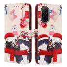 For Redmi A5 4G 173.3mm Christmas Series Buckle Leather Phone Case with Hand Strap(Christmas Animals) - 2