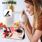 For Redmi A5 4G 173.3mm Christmas Series Buckle Leather Phone Case with Hand Strap(Christmas Animals) - 3