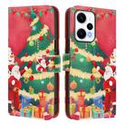 For Redmi Note 12 Turbo 5G / Xiaomi Poco F5 Christmas Series Buckle Leather Phone Case with Hand Strap(Christmas Tree) - 2