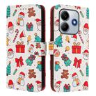 For Redmi Note 14 5G Global Christmas Series Buckle Leather Phone Case with Hand Strap(Christmas Elements) - 2