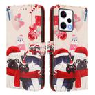 For Redmi Note 12 Pro+ 5G Global Christmas Series Buckle Leather Phone Case with Hand Strap(Christmas Animals) - 2