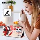For Redmi Note 12 Pro+ 5G Global Christmas Series Buckle Leather Phone Case with Hand Strap(Christmas Animals) - 3