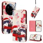 For Xiaomi 15 Ultra Christmas Series Buckle Leather Phone Case with Hand Strap(Christmas Animals) - 1