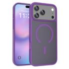 For iPhone 17 Pro Max Skin Feel TPU Hybrid PC MagSafe Phone Case(Purple) - 1