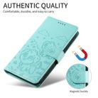 For Samsung Galaxy S24 Ultra 5G Embossed Heart Dog RFID Blocking Wallet Leather Phone Case(Green) - 3