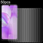 For HTC Wildfire E4 Plus 50pcs 0.26mm 9H 2.5D Tempered Glass Film - 1