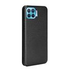 For OPPO F17 Pro / A93 / Reno4 Lite Carbon Fiber Texture Horizontal Flip TPU + PC + PU Leather Case with Card Slot(Black) - 3