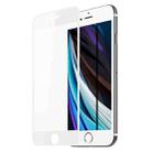 For iPhone SE 2022 / SE 2020 / 8 / 7 DUX DUCIS 0.33mm 9H Medium Alumina HD Tempered Glass Full Film(White) - 1