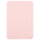 For Xiaomi Pad 7 / 7 Pro Trifold Magnetic Split Acrylic Leather Tablet Case(Pink) - 2