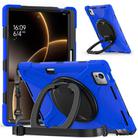 For Xiaomi Pad 7 Ultra Silicone Hybrid PC Tablet Case with Holder & Shoulder Strap(Blue) - 2